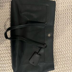 Tory Burch Black Leather Tote